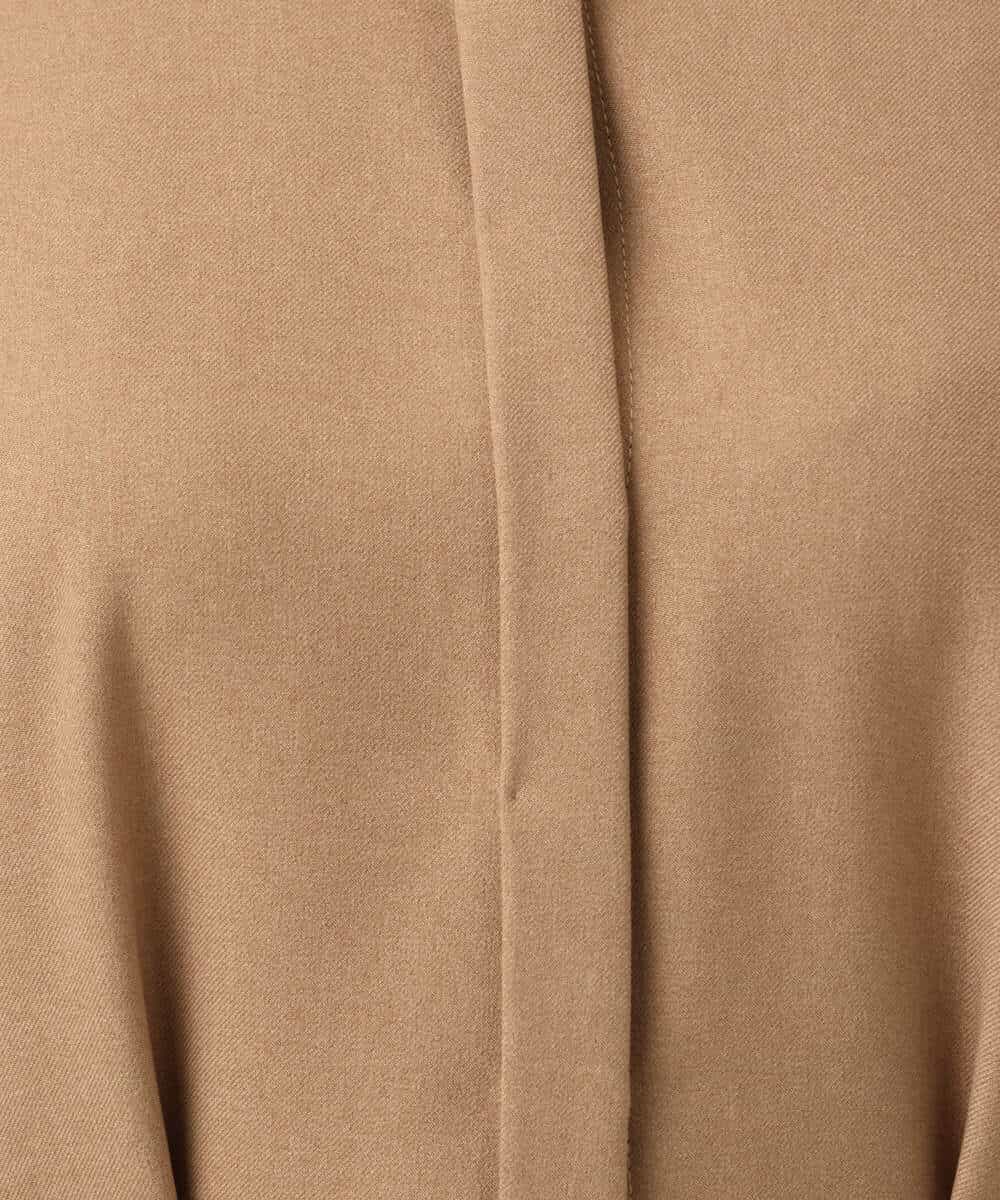 FKEBD57230 MK MICHEL KLEIN(MK ミッシェルクラン) ウエストタックデザインワンピース/洗える キャメル