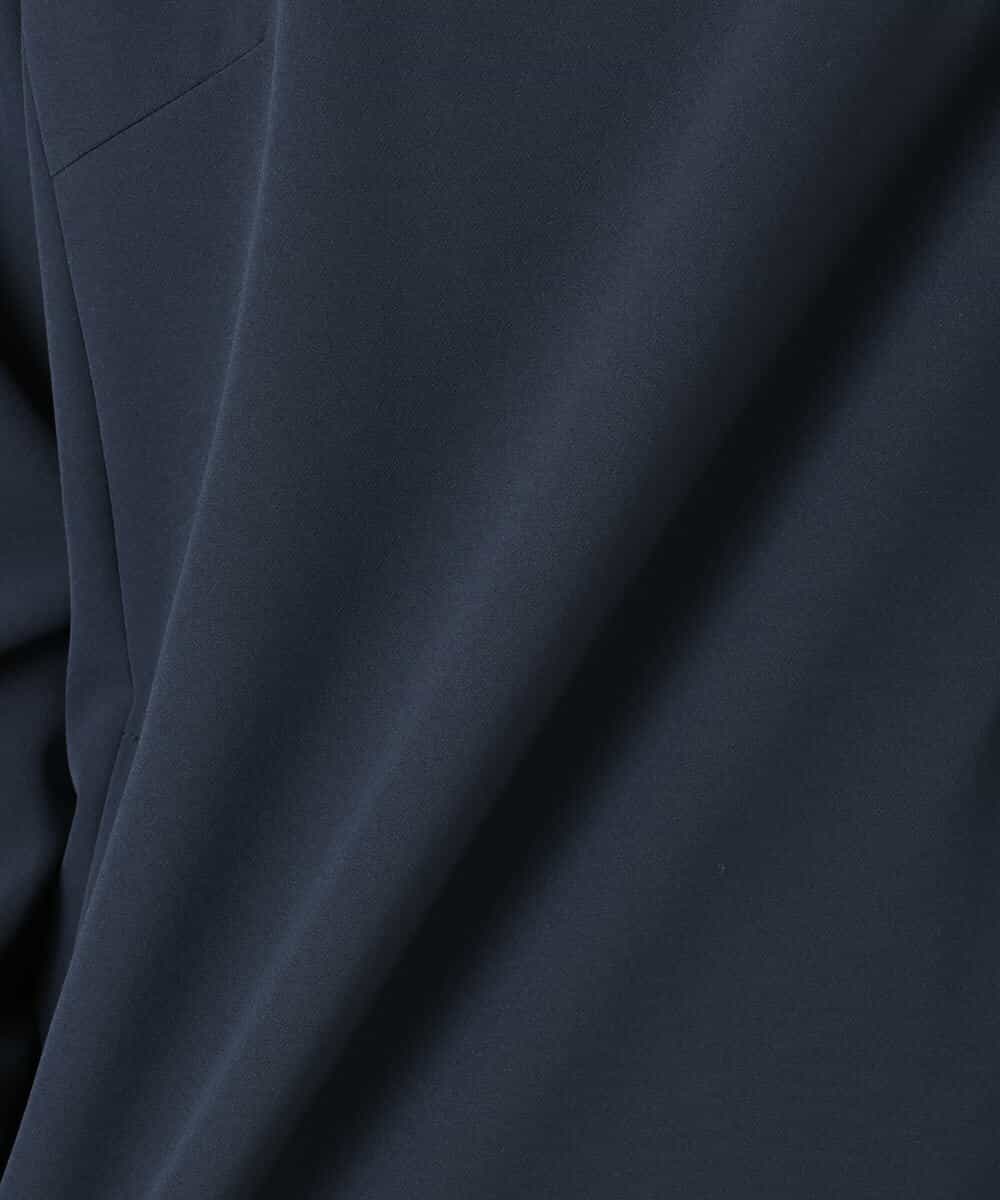 FKEFD13230 MK MICHEL KLEIN(MK ミッシェルクラン) レース衿付きサックワンピース/防シワ/洗える ネイビー