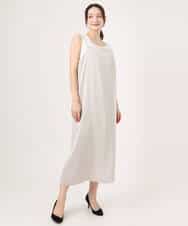 FKEGD37210 MK MICHEL KLEIN(MK ミッシェルクラン) サテンキャミワンピース/洗える ブラウン