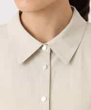 FKEGD40220 MK MICHEL KLEIN(MK ミッシェルクラン) ハーフスリーブ シャツワンピース/UVカット/洗える ベージュ