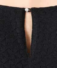 FKEGD52240 MK MICHEL KLEIN(MK ミッシェルクラン) [洗える]幾何柄レースAラインワンピース ブラック