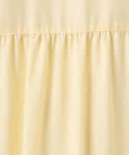 FKEGD58210 MK MICHEL KLEIN(MK ミッシェルクラン) [洗える]フレアースリーブ ベルト付きワンピース ライトイエロー