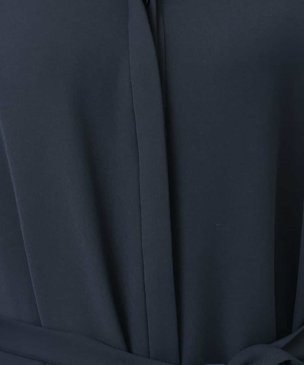 FKEGS34230 MK MICHEL KLEIN(MK ミッシェルクラン) Aラインシルエットシャツワンピース/洗える ネイビー
