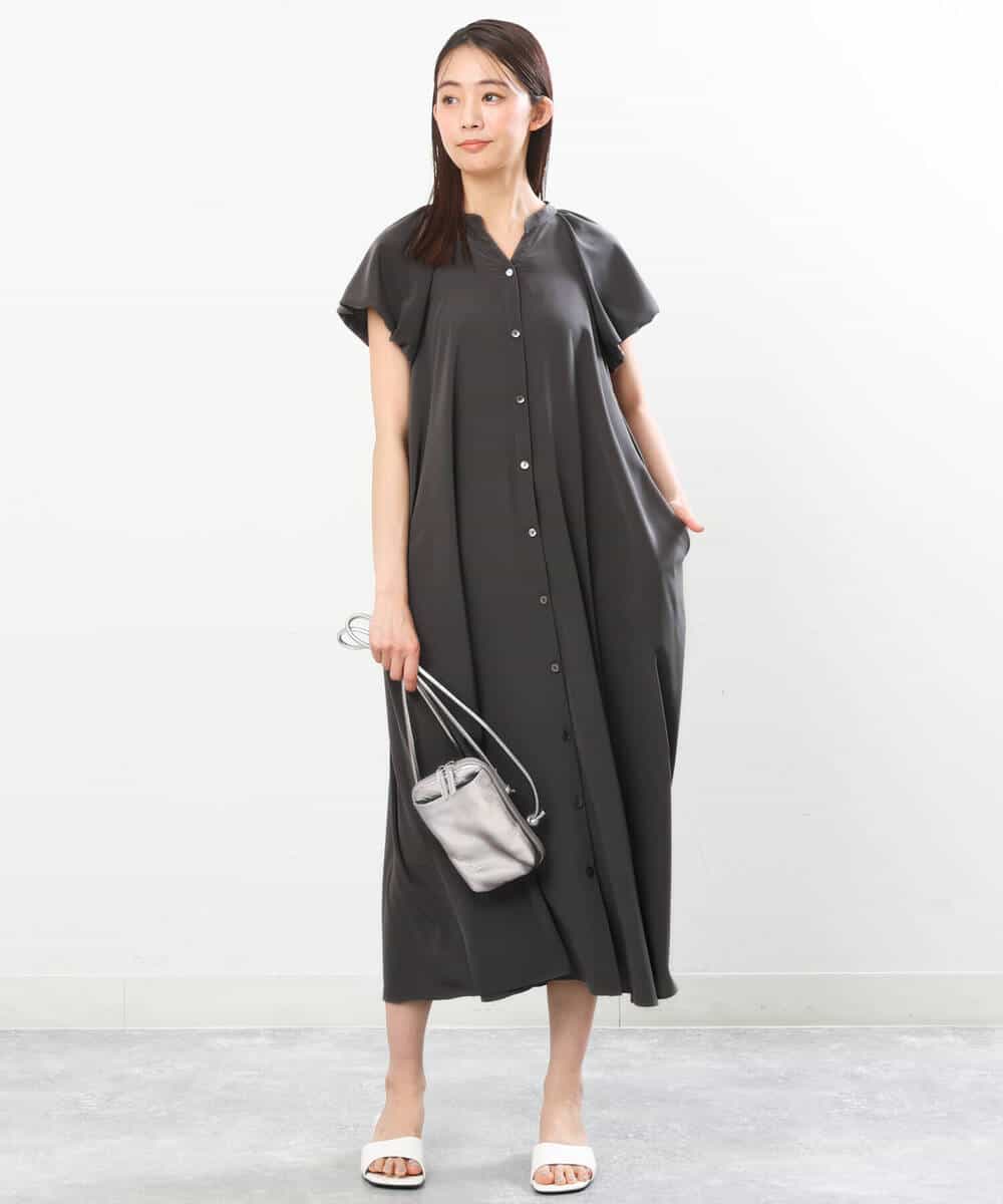 バルーンスリーブシャツワンピース/洗える(ワンピース) MK MICHEL KLEIN(MK ミッシェルクラン)｜イトキンオンラインストア