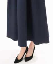 FKEHD64220 MK MICHEL KLEIN(MK ミッシェルクラン) [撥水/UVカット/洗える]ドローコードデザインVネックワンピース ネイビー