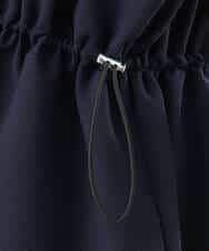 FKEHD64220 MK MICHEL KLEIN(MK ミッシェルクラン) [撥水/UVカット/洗える]ドローコードデザインVネックワンピース ネイビー