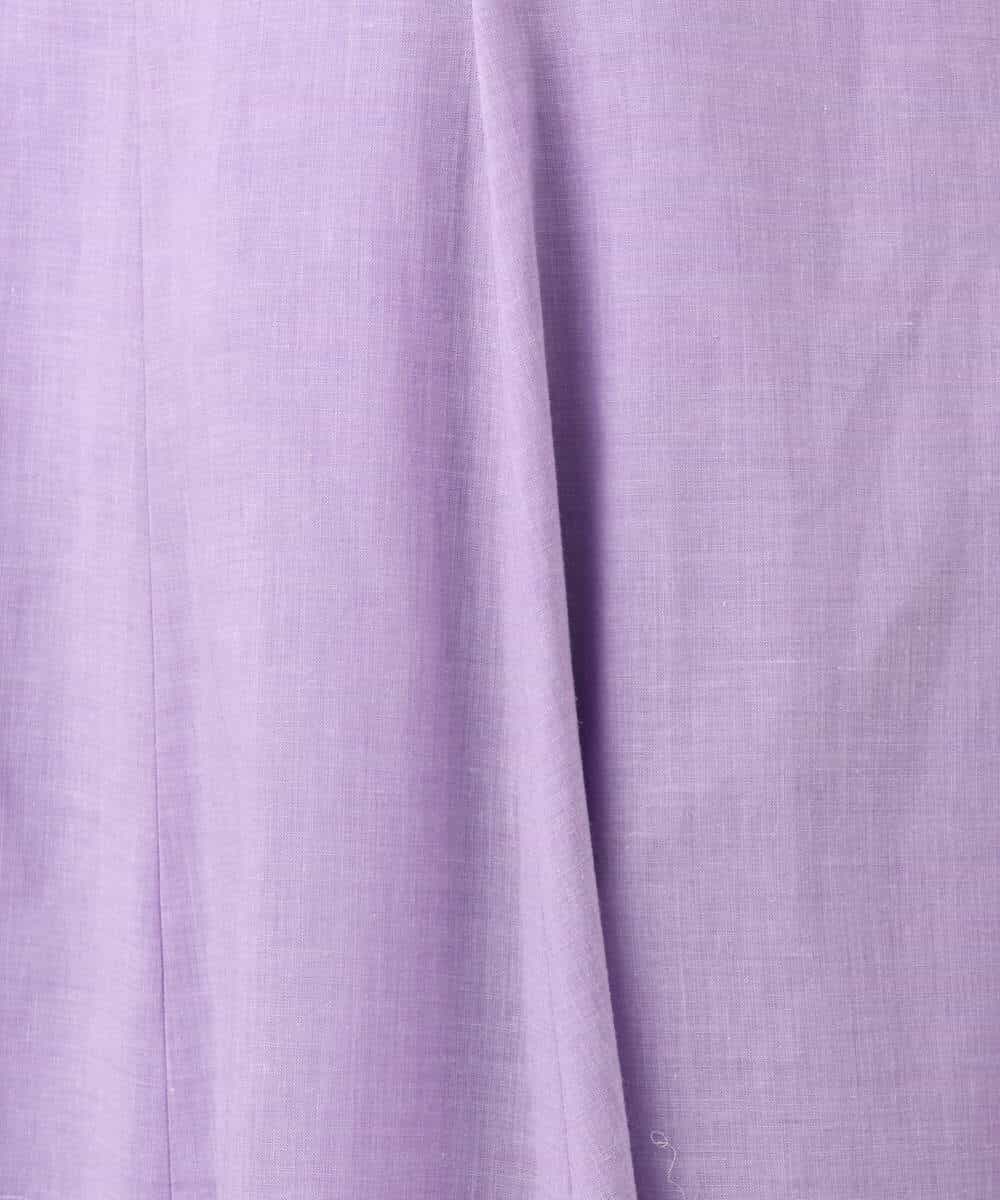 FKEHD65230 MK MICHEL KLEIN(MK ミッシェルクラン) [接触冷感/洗える]ラミーリネン混Aラインワンピース ラベンダー