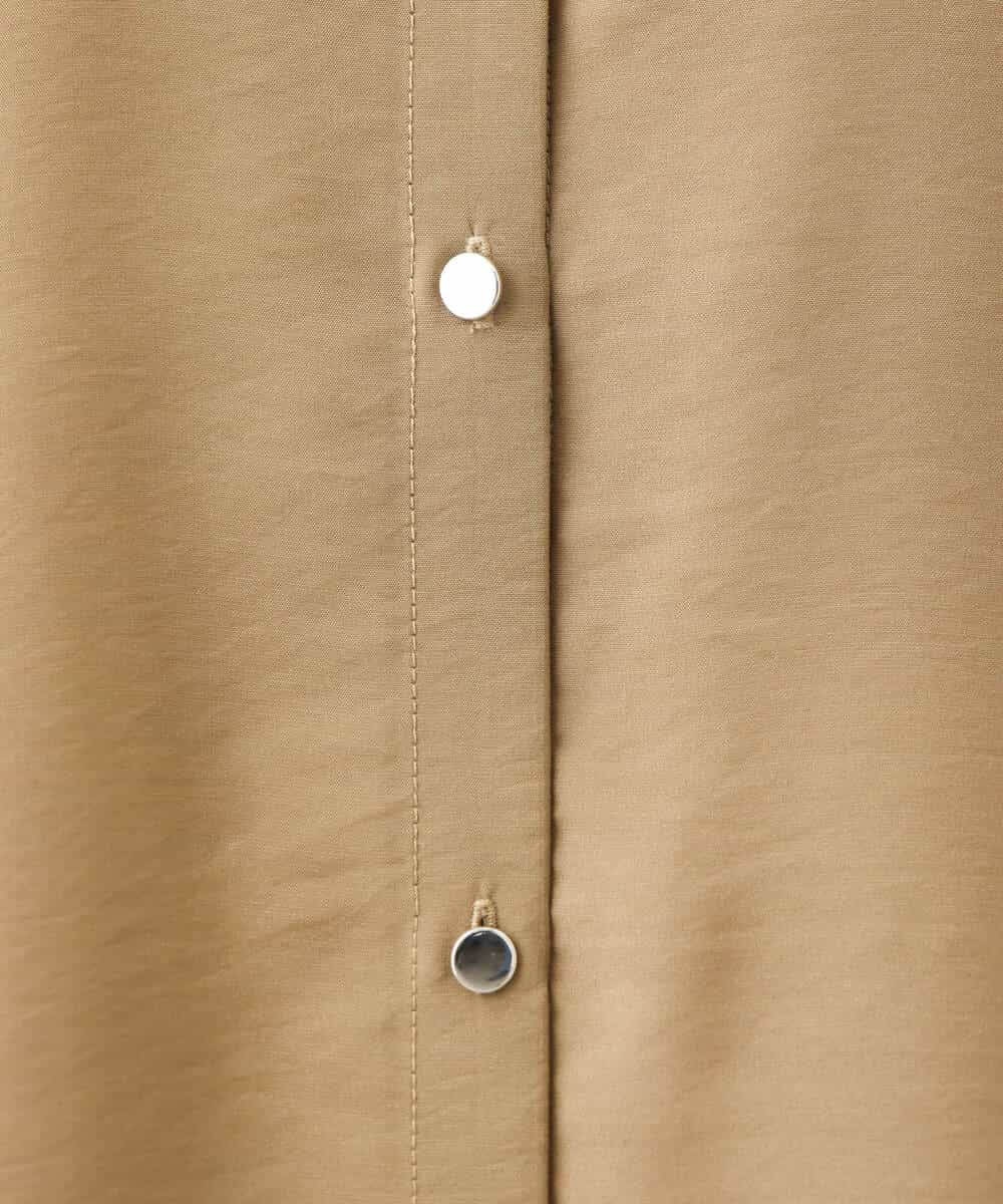 FKEHV68210 MK MICHEL KLEIN(MK ミッシェルクラン) スキッパーカラー2wayワンピース/洗える キャメル