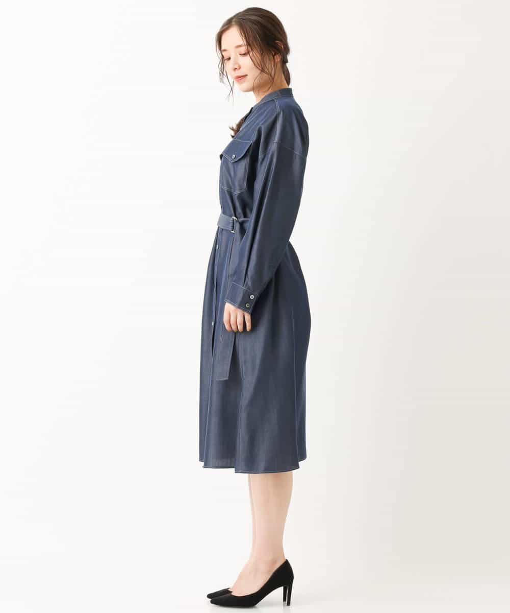 Mk Michel Klein Mk ミッシェルクラン 洗える テンセルデニムワンピース イトキンオンラインストア