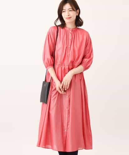 FKEIV12230 MK MICHEL KLEIN 箔加工シャツワンピース