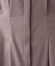 FKEIV18190 MK MICHEL KLEIN(MK ミッシェルクラン) ウエストタックシャツワンピース/洗える モカ