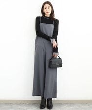 FKEJA80190 MK MICHEL KLEIN(MK ミッシェルクラン) ストラップコンビネゾン/洗える グレー