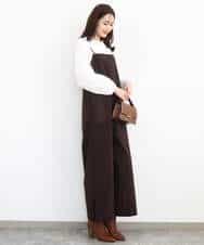 FKEJA80190 MK MICHEL KLEIN(MK ミッシェルクラン) ストラップコンビネゾン/洗える グレー