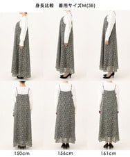 FKEJD30230 MK MICHEL KLEIN(MK ミッシェルクラン) [洗える]前後2way花柄シアーキャミワンピース アイボリー