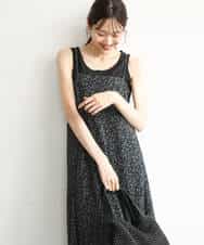 FKEJD30230 MK MICHEL KLEIN(MK ミッシェルクラン) [洗える]前後2way花柄シアーキャミワンピース アイボリー