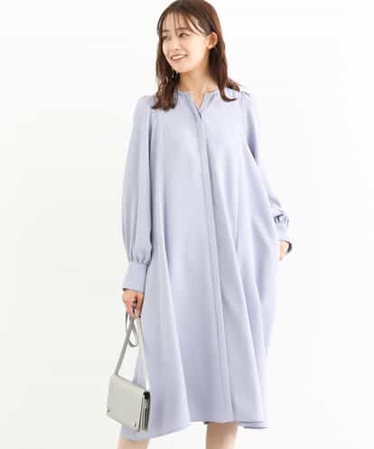 FKEJP36230  Aラインシルエットシャツワンピース/洗える