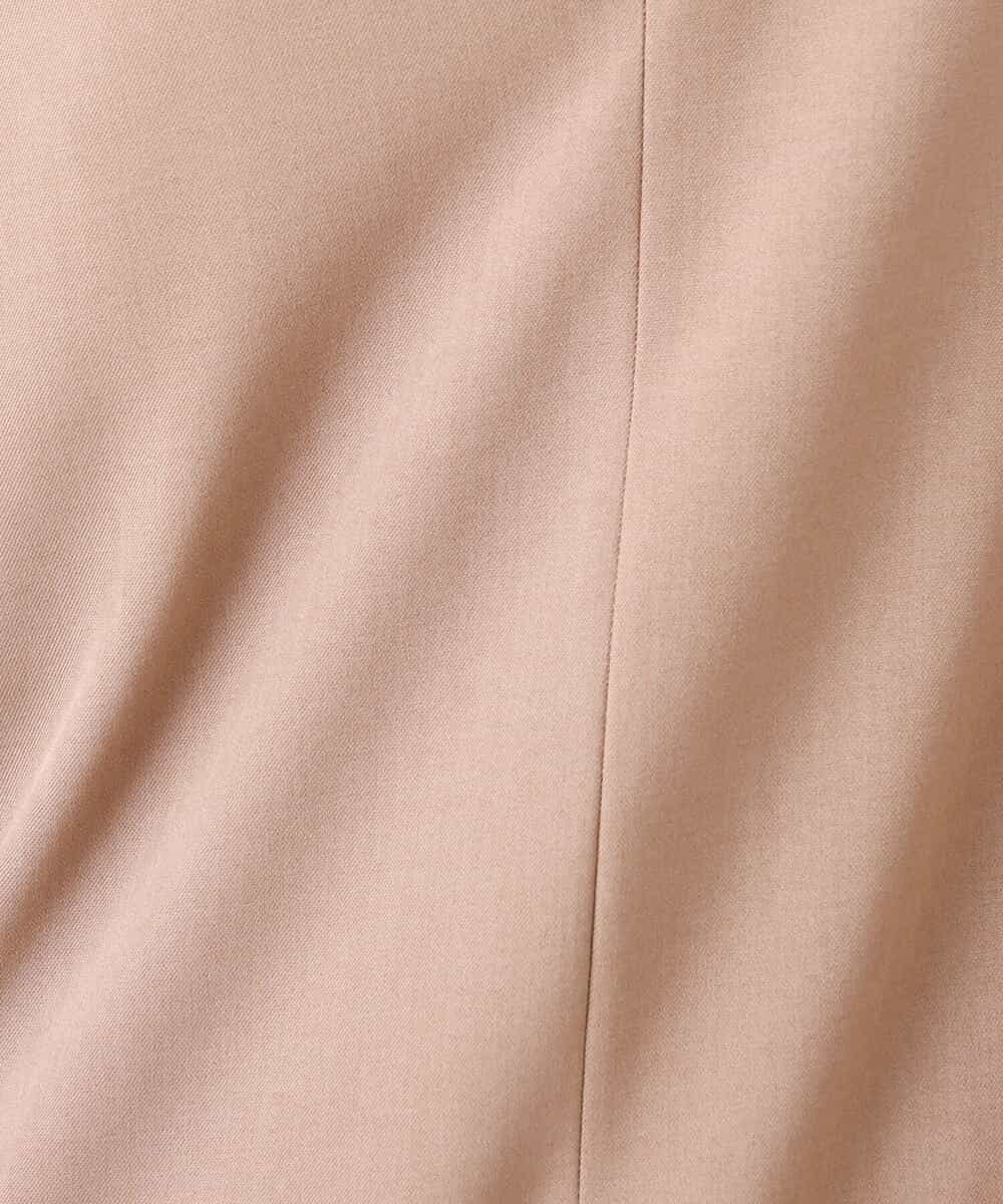 FKEJS26190 MK MICHEL KLEIN(MK ミッシェルクラン) キーネックデザインジャンパースカート/洗える キャメル