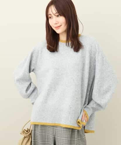 FKFAA53140  配色ラインニット/洗える