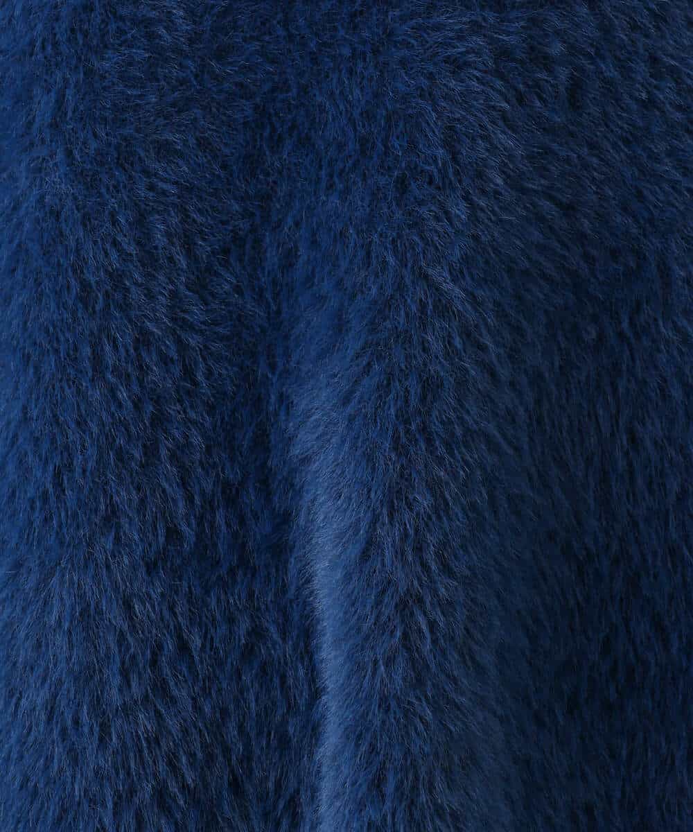 FKFAD30120 MK MICHEL KLEIN(MK ミッシェルクラン) 半袖シャギーニット/洗える ベージュ