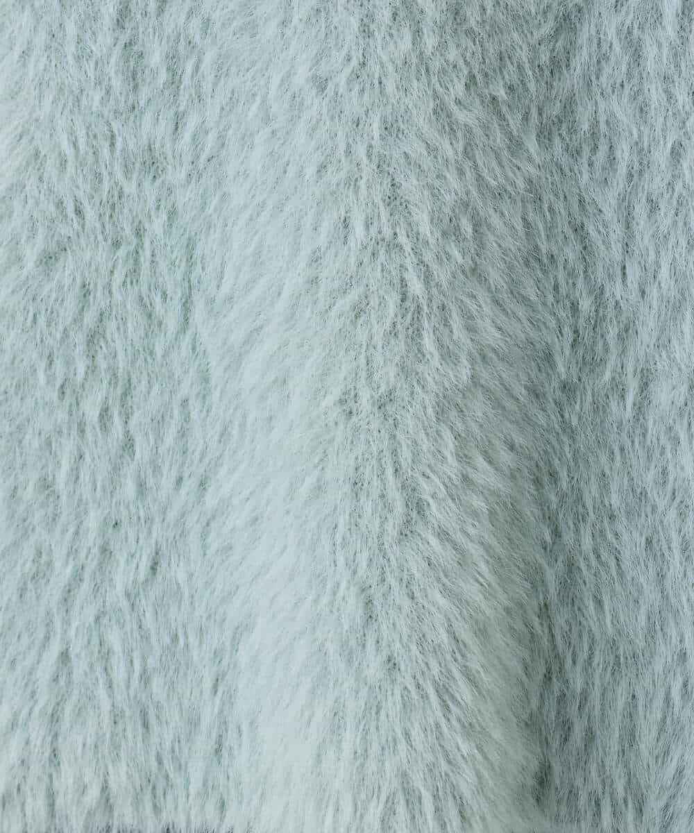 FKFAD30120 MK MICHEL KLEIN(MK ミッシェルクラン) 半袖シャギーニット/洗える ベージュ