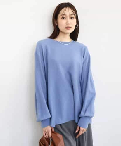 FKFAD40150 MK MICHEL KLEIN フレアーシルエットチュニックニット/洗える