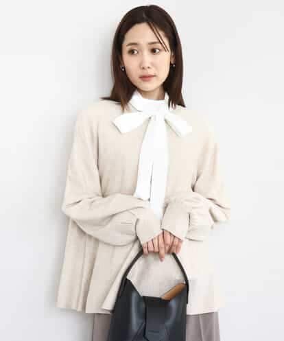 FKFAD40150 MK MICHEL KLEIN フレアーシルエットチュニックニット/洗える