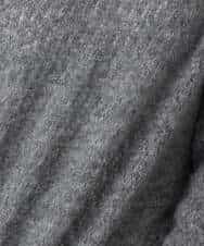 FKFAD42160 MK MICHEL KLEIN(MK ミッシェルクラン) 透かし編みニットフーディープルオーバー/洗える パープル