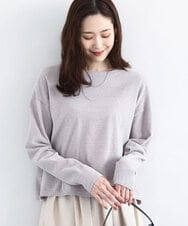 FKFAD45120 MK MICHEL KLEIN(MK ミッシェルクラン) モールヤーンボートネックニット/洗える グレージュ