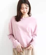 FKFAD45120 MK MICHEL KLEIN(MK ミッシェルクラン) モールヤーンボートネックニット/洗える ライトピンク