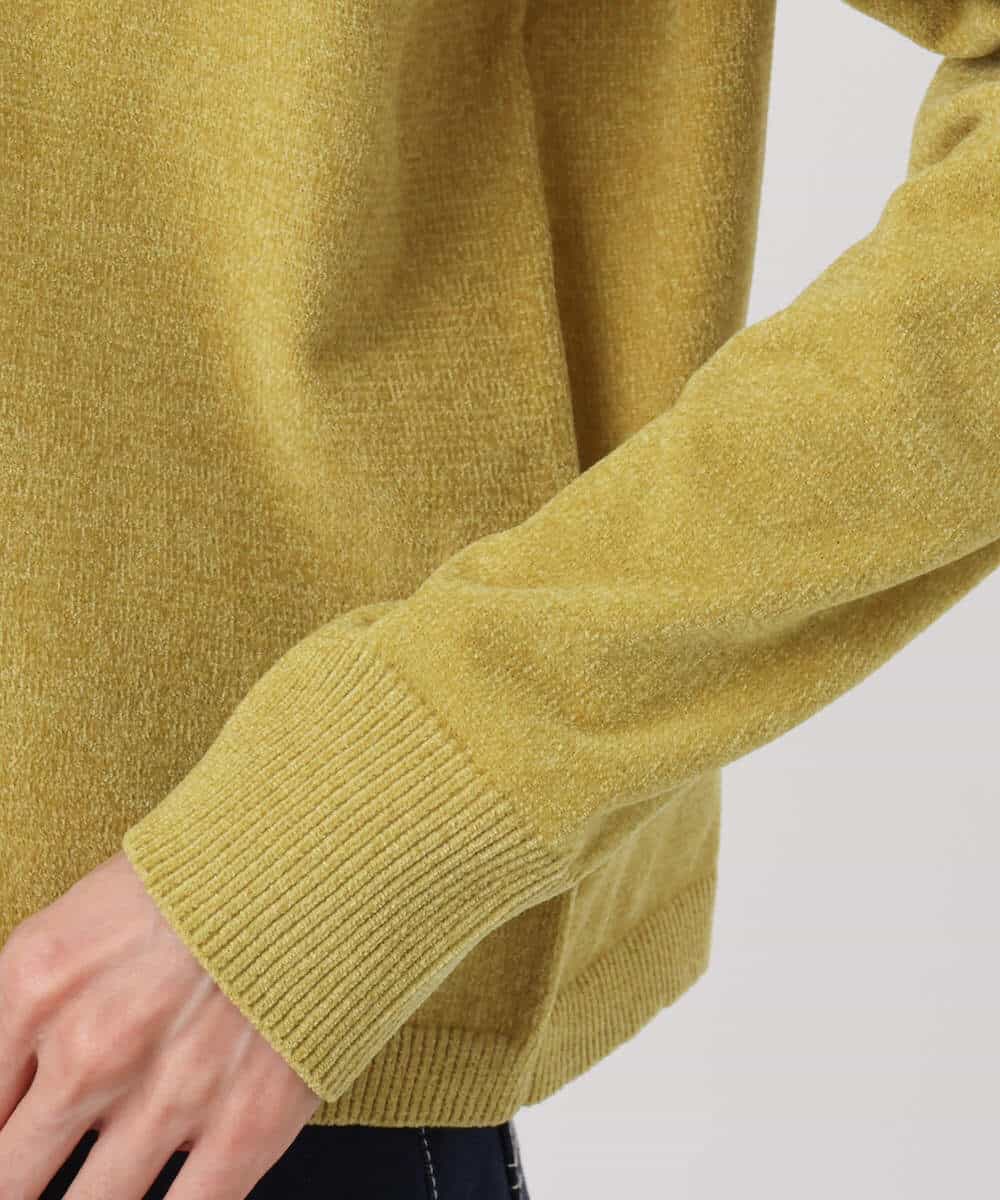 FKFAD45120 MK MICHEL KLEIN(MK ミッシェルクラン) モールヤーンボートネックニット/洗える マスタード