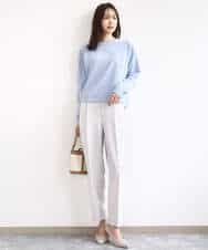 FKFAD45120 MK MICHEL KLEIN(MK ミッシェルクラン) モールヤーンボートネックニット/洗える マスタード