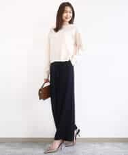 FKFAD45120 MK MICHEL KLEIN(MK ミッシェルクラン) モールヤーンボートネックニット/洗える マスタード