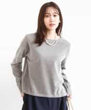 FKFAD45120 MK MICHEL KLEIN(MK ミッシェルクラン) モールヤーンボートネックニット/洗える マスタード