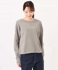 FKFAD45120 MK MICHEL KLEIN(MK ミッシェルクラン) モールヤーンボートネックニット/洗える マスタード