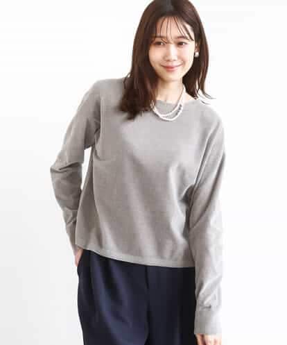 FKFAD45120 MK MICHEL KLEIN モールヤーンボートネックニット/洗える