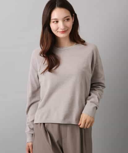 FKFAD45120 MK MICHEL KLEIN モールヤーンボートネックニット/洗える
