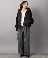 FKFAD46130 MK MICHEL KLEIN(MK ミッシェルクラン) フェザーニットプルオーバー/前後2way/洗える レッド