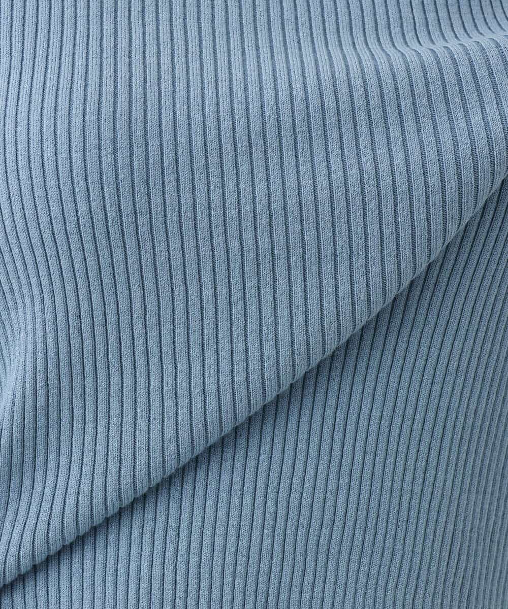 FKFAG41180 MK MICHEL KLEIN(MK ミッシェルクラン) [洗える]シャギーベスト×ハイゲージリブニット アンサンブル グレージュ