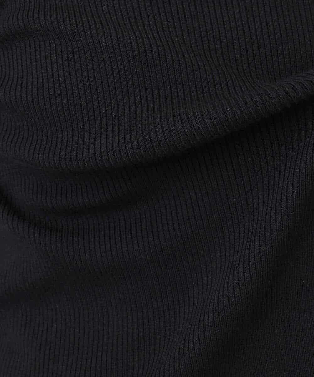 FKFAG43140 MK MICHEL KLEIN(MK ミッシェルクラン) [洗える]配色ラメライン入りフレアースリーブニット ホワイト（ボーダー柄）