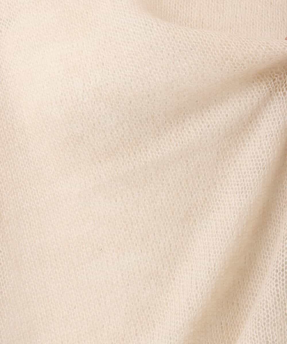 FKFAG44160 MK MICHEL KLEIN(MK ミッシェルクラン) [洗える]モヘアメッシュニット ライトブルー