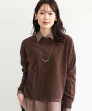 FKFAG45120 MK MICHEL KLEIN(MK ミッシェルクラン) [洗える]モールヤーンボートネックニット レッド
