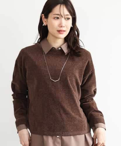 FKFAG45120 MK MICHEL KLEIN [洗える]モールヤーンボートネックニット