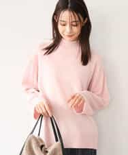FKFAG54240 MK MICHEL KLEIN(MK ミッシェルクラン) [カシミヤ混/洗える]ハイネックニット グリーン