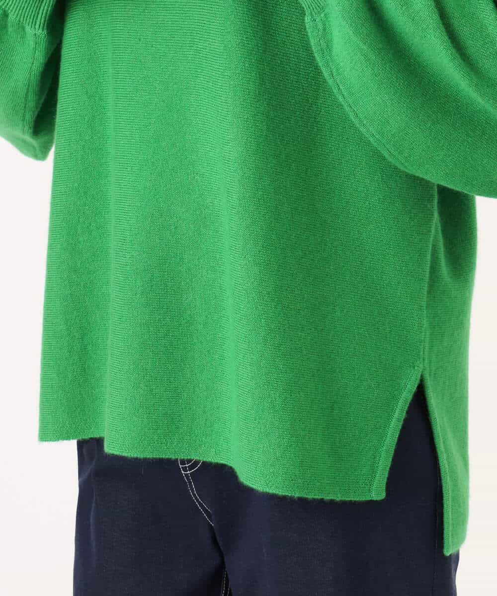 FKFAG55230 MK MICHEL KLEIN(MK ミッシェルクラン) [カシミヤ混/洗える]Vネックニット グリーン