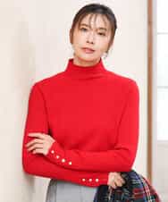 FKFAG56150 MK MICHEL KLEIN(MK ミッシェルクラン) [ウール100/洗える]SUPER FINE WOOLベーシックタートルネックニット グレー