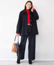 FKFAG56150 MK MICHEL KLEIN(MK ミッシェルクラン) [ウール100/洗える]SUPER FINE WOOLベーシックタートルネックニット グレー