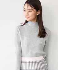 FKFAG56150 MK MICHEL KLEIN(MK ミッシェルクラン) [ウール100/洗える]SUPER FINE WOOLベーシックタートルネックニット グレー
