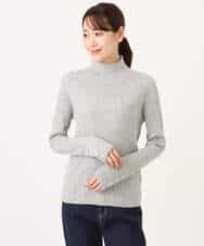 FKFAG56150 MK MICHEL KLEIN(MK ミッシェルクラン) [ウール100/洗える]SUPER FINE WOOLベーシックタートルネックニット グレー