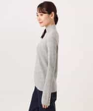 FKFAG56150 MK MICHEL KLEIN(MK ミッシェルクラン) [ウール100/洗える]SUPER FINE WOOLベーシックタートルネックニット グレー