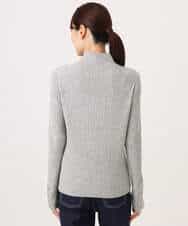FKFAG56150 MK MICHEL KLEIN(MK ミッシェルクラン) [ウール100/洗える]SUPER FINE WOOLベーシックタートルネックニット グレー